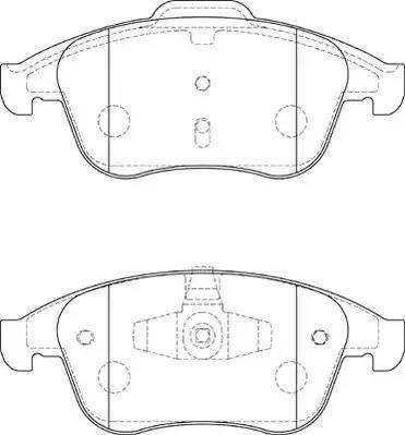 Duron DBP354181 - Kit de plaquettes de frein, frein à disque cwaw.fr