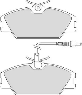 Duron DBP350406 - Kit de plaquettes de frein, frein à disque cwaw.fr