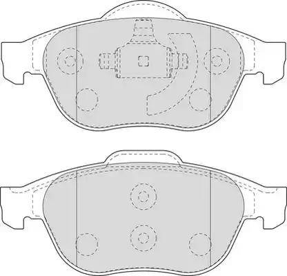 Duron DBP351441 - Kit de plaquettes de frein, frein à disque cwaw.fr