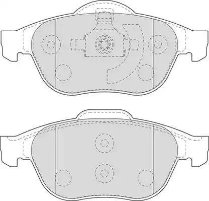 Duron DBP351541 - Kit de plaquettes de frein, frein à disque cwaw.fr