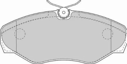 Duron DBP351515 - Kit de plaquettes de frein, frein à disque cwaw.fr