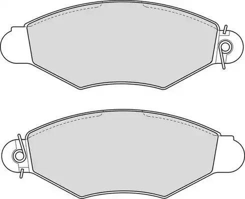 Duron DBP351135 - Kit de plaquettes de frein, frein à disque cwaw.fr