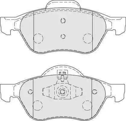 Duron DBP351866 - Kit de plaquettes de frein, frein à disque cwaw.fr