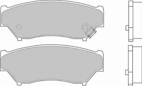 Duron DBP361020 - Kit de plaquettes de frein, frein à disque cwaw.fr