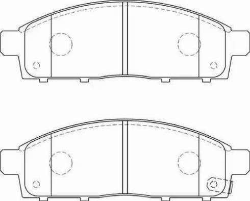 Duron DBP314023 - Kit de plaquettes de frein, frein à disque cwaw.fr