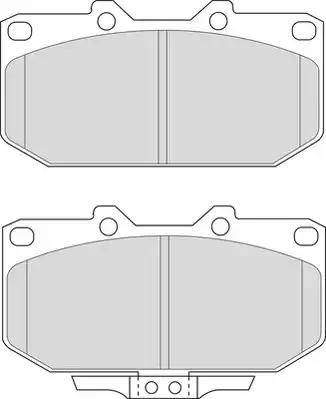 Duron DBP330986 - Kit de plaquettes de frein, frein à disque cwaw.fr