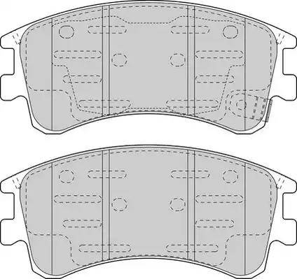 Duron DBP321619 - Kit de plaquettes de frein, frein à disque cwaw.fr