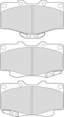 Duron DBP370797 - Kit de plaquettes de frein, frein à disque cwaw.fr