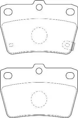 Duron DBP371531 - Kit de plaquettes de frein, frein à disque cwaw.fr