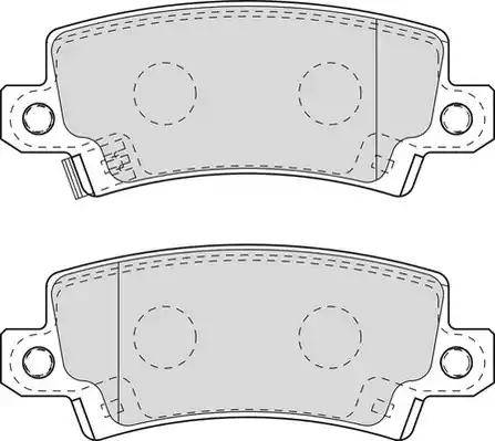 Duron DBP371574 - Kit de plaquettes de frein, frein à disque cwaw.fr