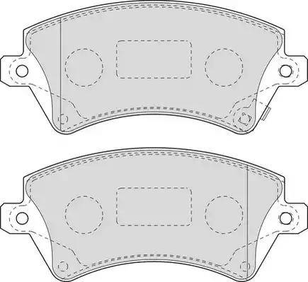 Duron DBP371573 - Kit de plaquettes de frein, frein à disque cwaw.fr