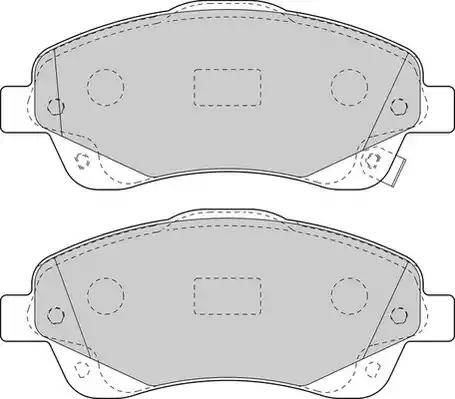 Duron DBP371648 - Kit de plaquettes de frein, frein à disque cwaw.fr