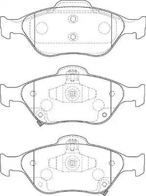 Duron DBP371890 - Kit de plaquettes de frein, frein à disque cwaw.fr