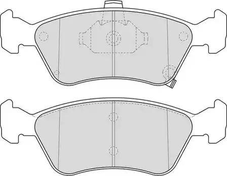 Duron DBP371321 - Kit de plaquettes de frein, frein à disque cwaw.fr