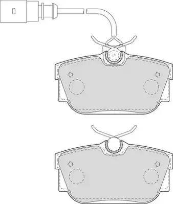 Duron DBP241482 - Kit de plaquettes de frein, frein à disque cwaw.fr