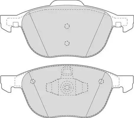 Duron DBP241594 - Kit de plaquettes de frein, frein à disque cwaw.fr