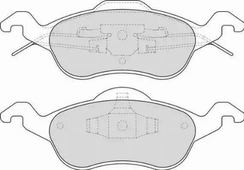 Duron DBP241318 - Kit de plaquettes de frein, frein à disque cwaw.fr