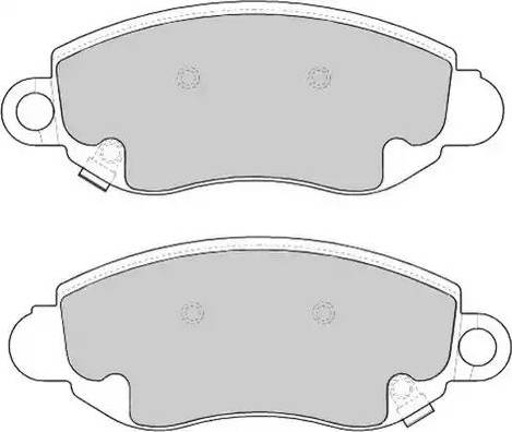 Duron DBP241381 - Kit de plaquettes de frein, frein à disque cwaw.fr