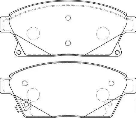 Duron DBP254264 - Kit de plaquettes de frein, frein à disque cwaw.fr