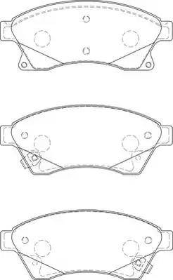 Duron DBP254262 - Kit de plaquettes de frein, frein à disque cwaw.fr