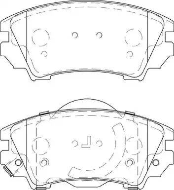 Duron DBP254208 - Kit de plaquettes de frein, frein à disque cwaw.fr