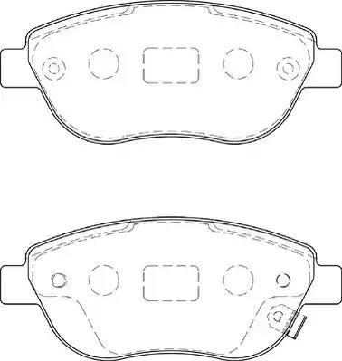 Duron DBP251919 - Kit de plaquettes de frein, frein à disque cwaw.fr