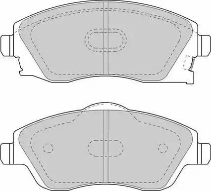 Duron DBP251424 - Kit de plaquettes de frein, frein à disque cwaw.fr