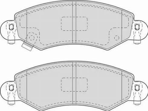 Duron DBP251423 - Kit de plaquettes de frein, frein à disque cwaw.fr