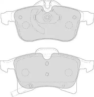 Duron DBP251640 - Kit de plaquettes de frein, frein à disque cwaw.fr