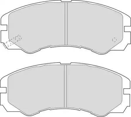 Duron DBP251015 - Kit de plaquettes de frein, frein à disque cwaw.fr