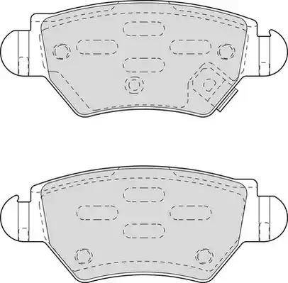 Duron DBP251294 - Kit de plaquettes de frein, frein à disque cwaw.fr