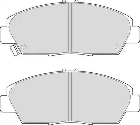 Duron DBP260904 - Kit de plaquettes de frein, frein à disque cwaw.fr