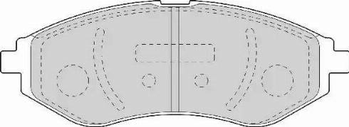 Duron DBP201699 - Kit de plaquettes de frein, frein à disque cwaw.fr