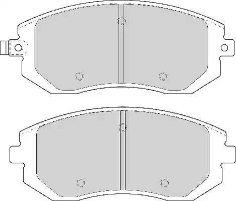 Duron DBP201639 - Kit de plaquettes de frein, frein à disque cwaw.fr