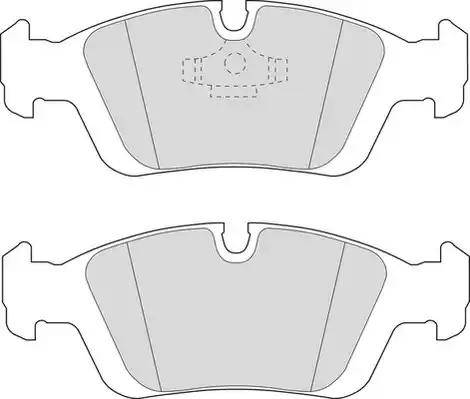 Duron DBP210725 - Kit de plaquettes de frein, frein à disque cwaw.fr