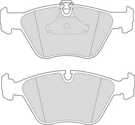 Duron DBP211073 - Kit de plaquettes de frein, frein à disque cwaw.fr