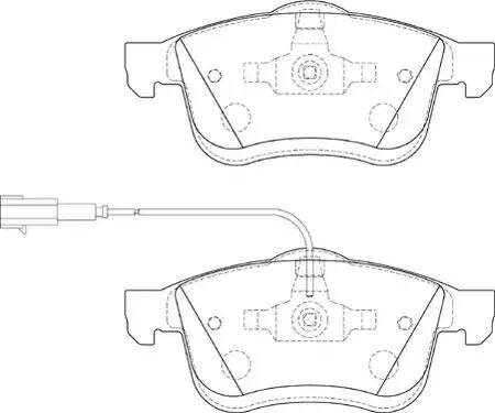 Duron DBP234184 - Kit de plaquettes de frein, frein à disque cwaw.fr