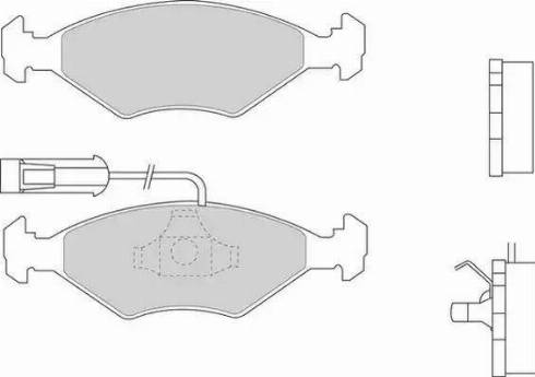 Duron DBP230912 - Kit de plaquettes de frein, frein à disque cwaw.fr