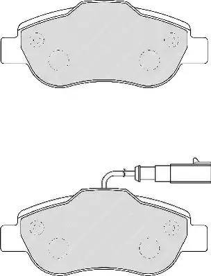 Duron DBP231945 - Kit de plaquettes de frein, frein à disque cwaw.fr