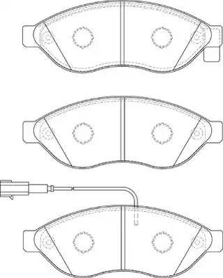 Duron DBP231923 - Kit de plaquettes de frein, frein à disque cwaw.fr