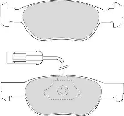 Duron DBP231040 - Kit de plaquettes de frein, frein à disque cwaw.fr