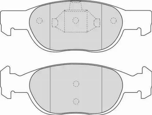 Duron DBP231160 - Kit de plaquettes de frein, frein à disque cwaw.fr