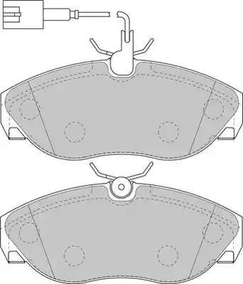 Duron DBP231396 - Kit de plaquettes de frein, frein à disque cwaw.fr