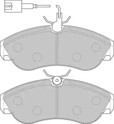 Duron DBP231397 - Kit de plaquettes de frein, frein à disque cwaw.fr