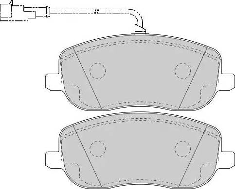 Lucas Electrical 6116361 - Kit de plaquettes de frein, frein à disque cwaw.fr