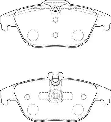 Duron DBP221980 - Kit de plaquettes de frein, frein à disque cwaw.fr