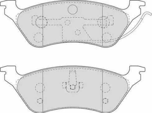 Duron DBP221475 - Kit de plaquettes de frein, frein à disque cwaw.fr