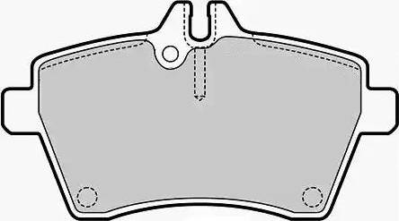 Duron DBP221593 - Kit de plaquettes de frein, frein à disque cwaw.fr