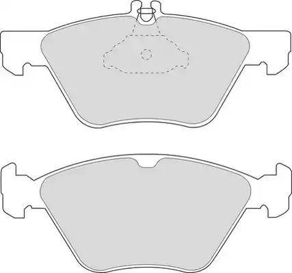 Duron DBP221050 - Kit de plaquettes de frein, frein à disque cwaw.fr