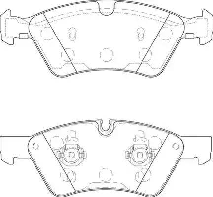 Duron DBP221830 - Kit de plaquettes de frein, frein à disque cwaw.fr